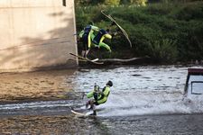 water ski show team flip